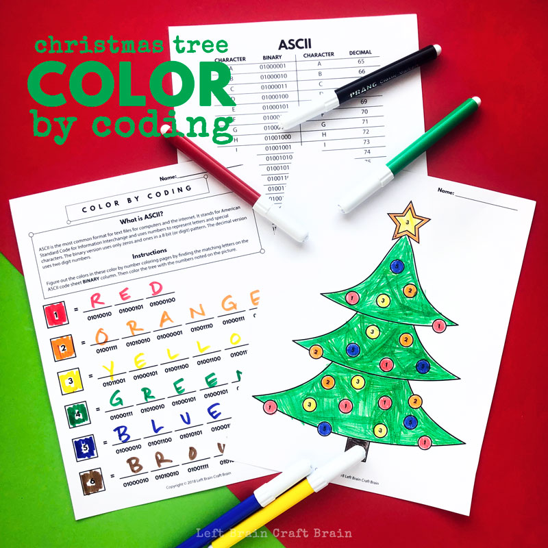 Christmas tree stem activities