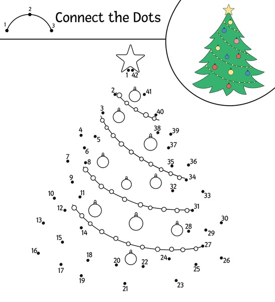 Thousand christmas tree puzzle royalty