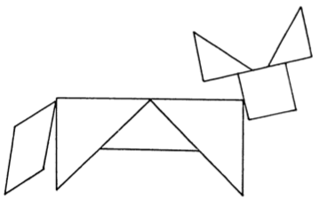 Free pdf printable christmas tangram puzzle