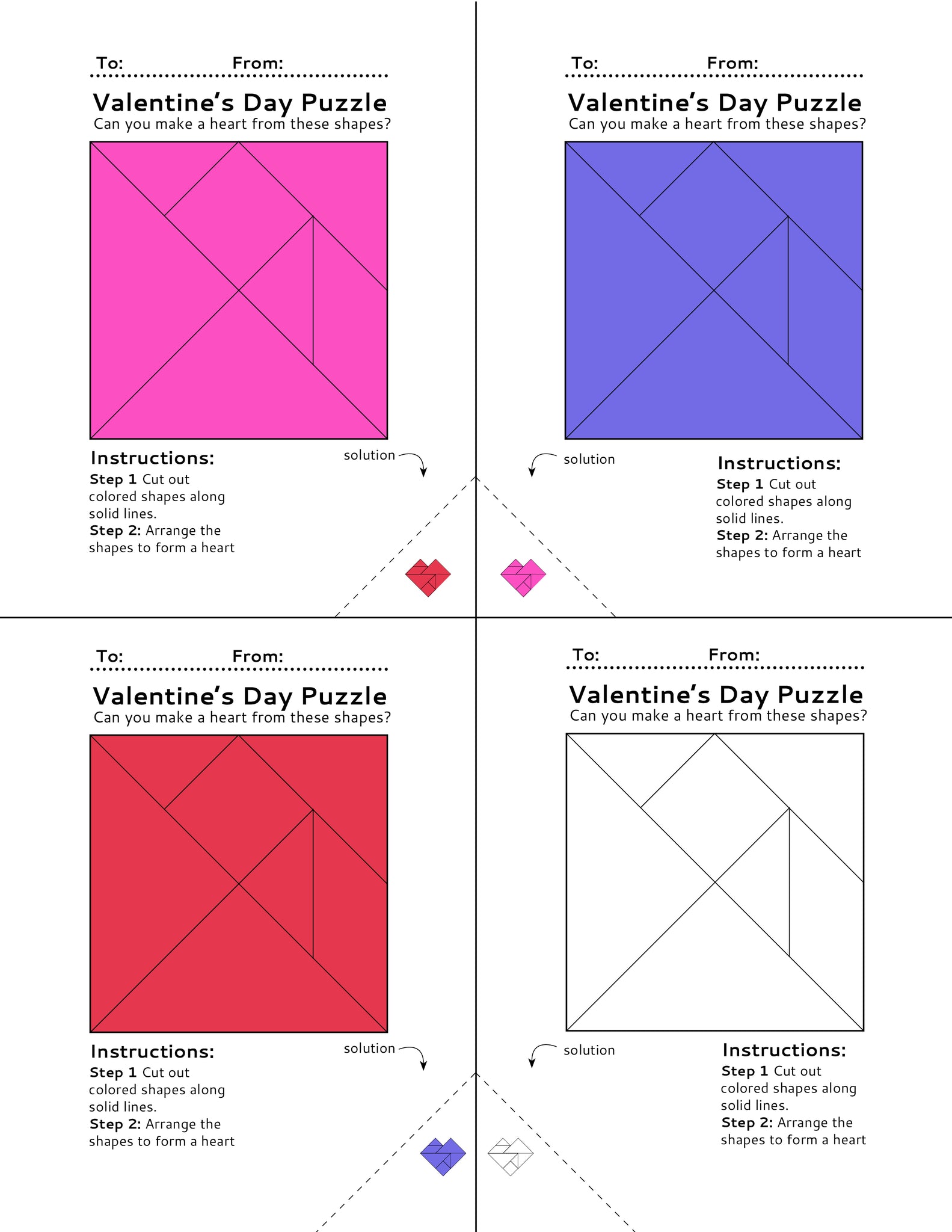 Printable heart tangrams â babble dabble do