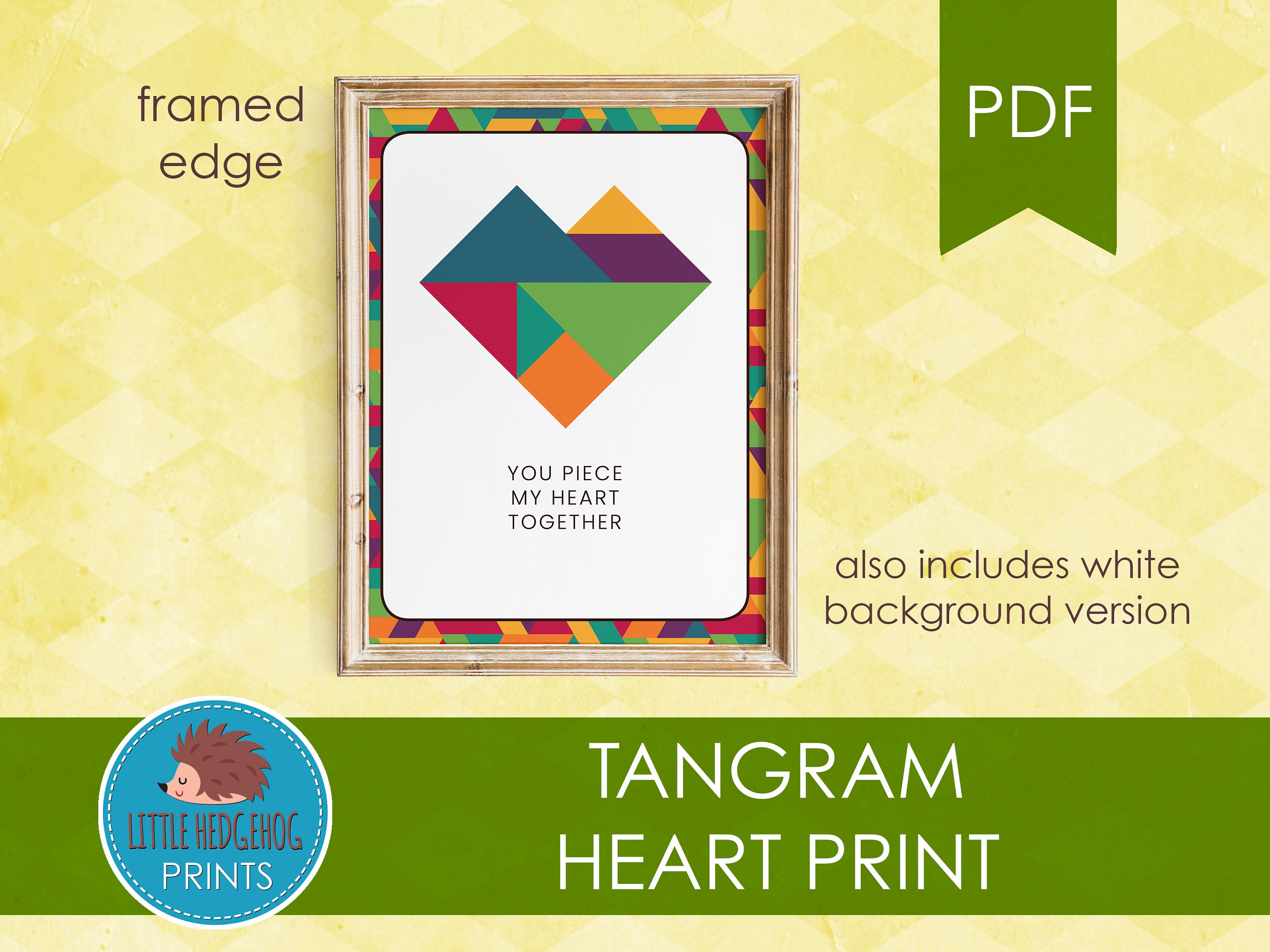 Tangram puzzle set montessori
