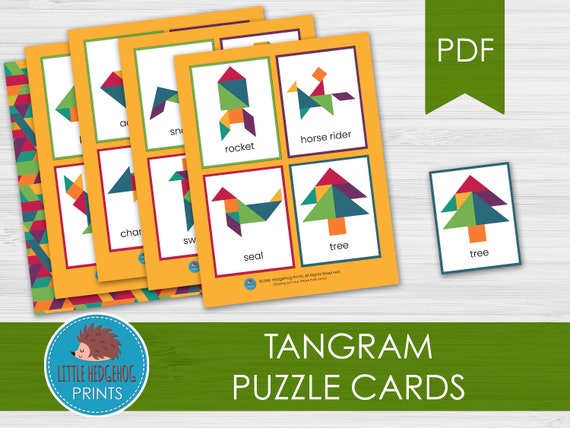 Tangram puzzle set montessori