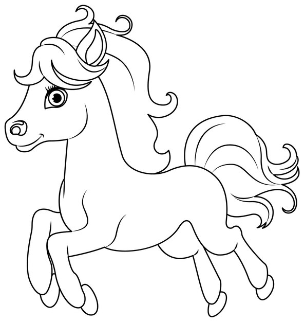 Page horse shaped template