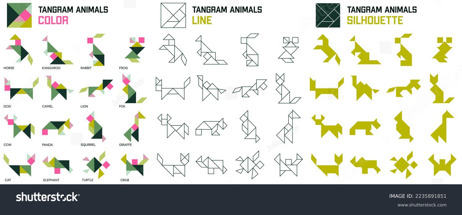 Tangram animals images stock photos d objects vectors