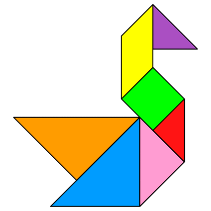 Tangram swan
