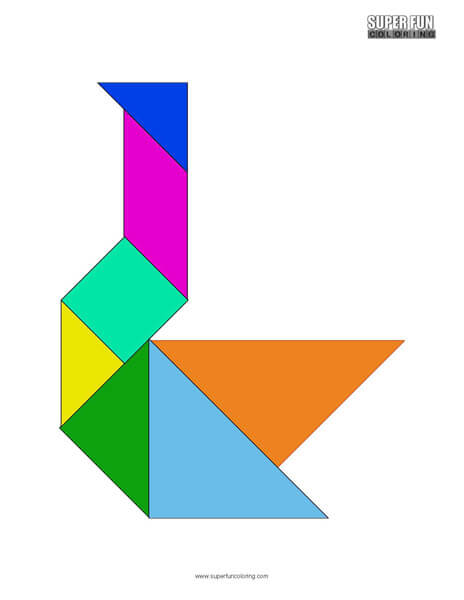 Tangram coloring sheets