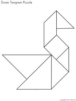 Tangram puzzles pond by erin thomsons primary printables tpt