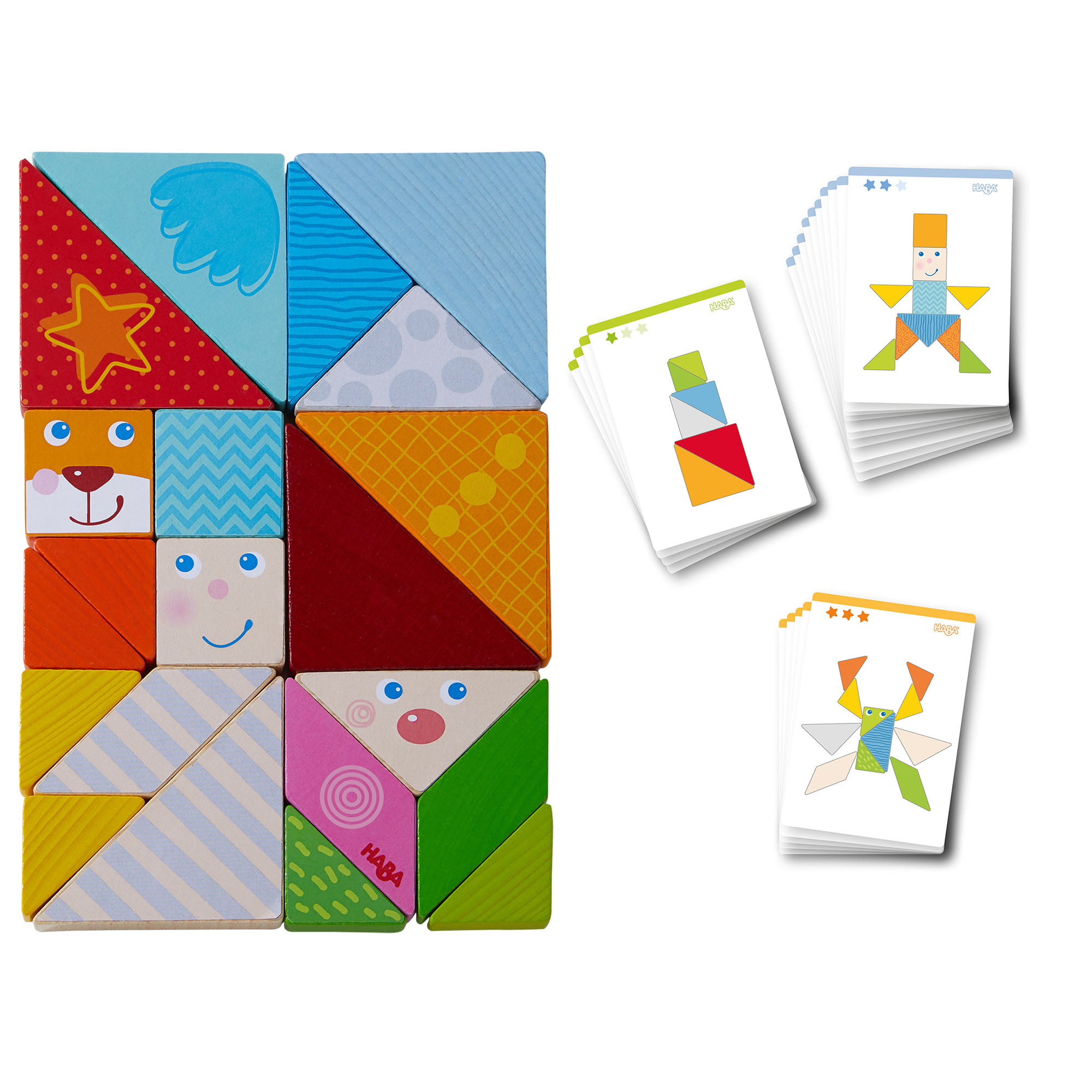 Haba funny faces tangrams