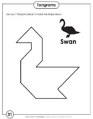 Printable tangram puzzles