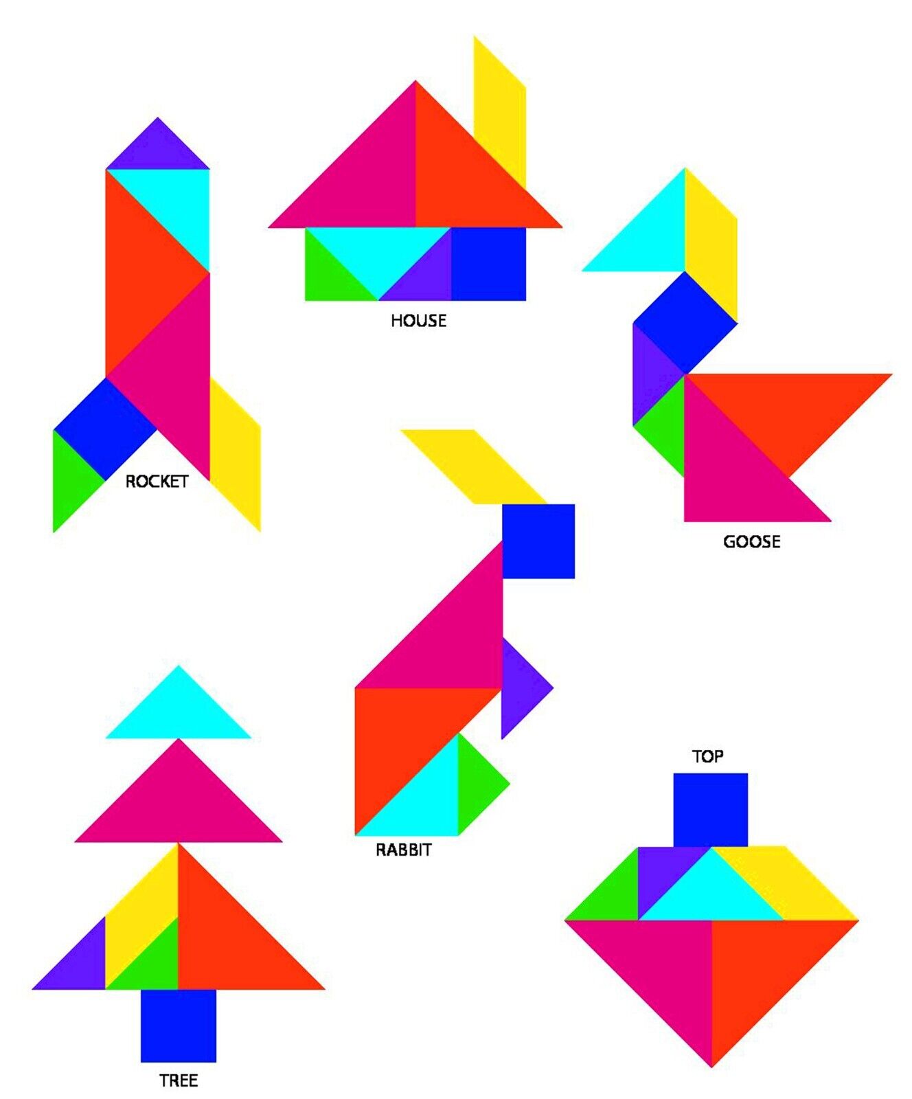 Sizzix bigz tangram die a retail cuts fabric hours of puzzle fun