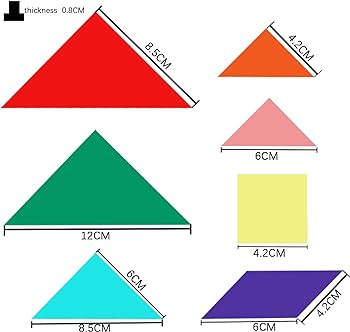 Cmycube acrylic tangrams puzzles pieces tangram puzzle set toy geometric shape puzzlecolorful educational giftdecorations or decorations toys games