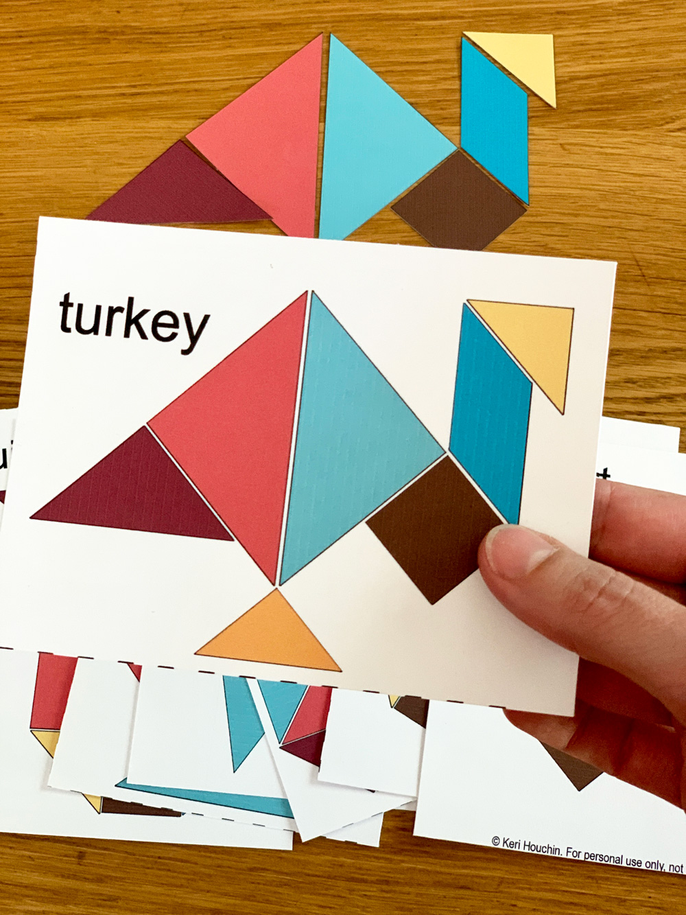 Printable thanksgiving tangrams