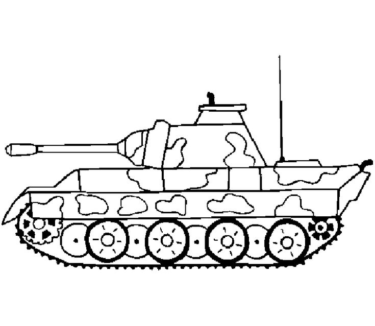Army tank coloring pages