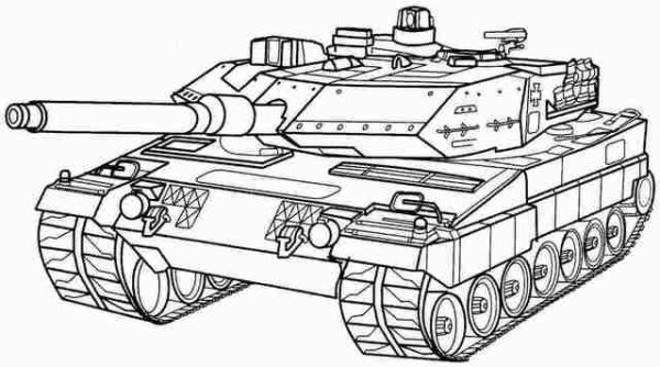 Battle tank coloring pages printable pdf