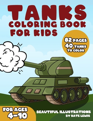 Tanks coloring book for kids jumbo edition illustrations battle tanks army