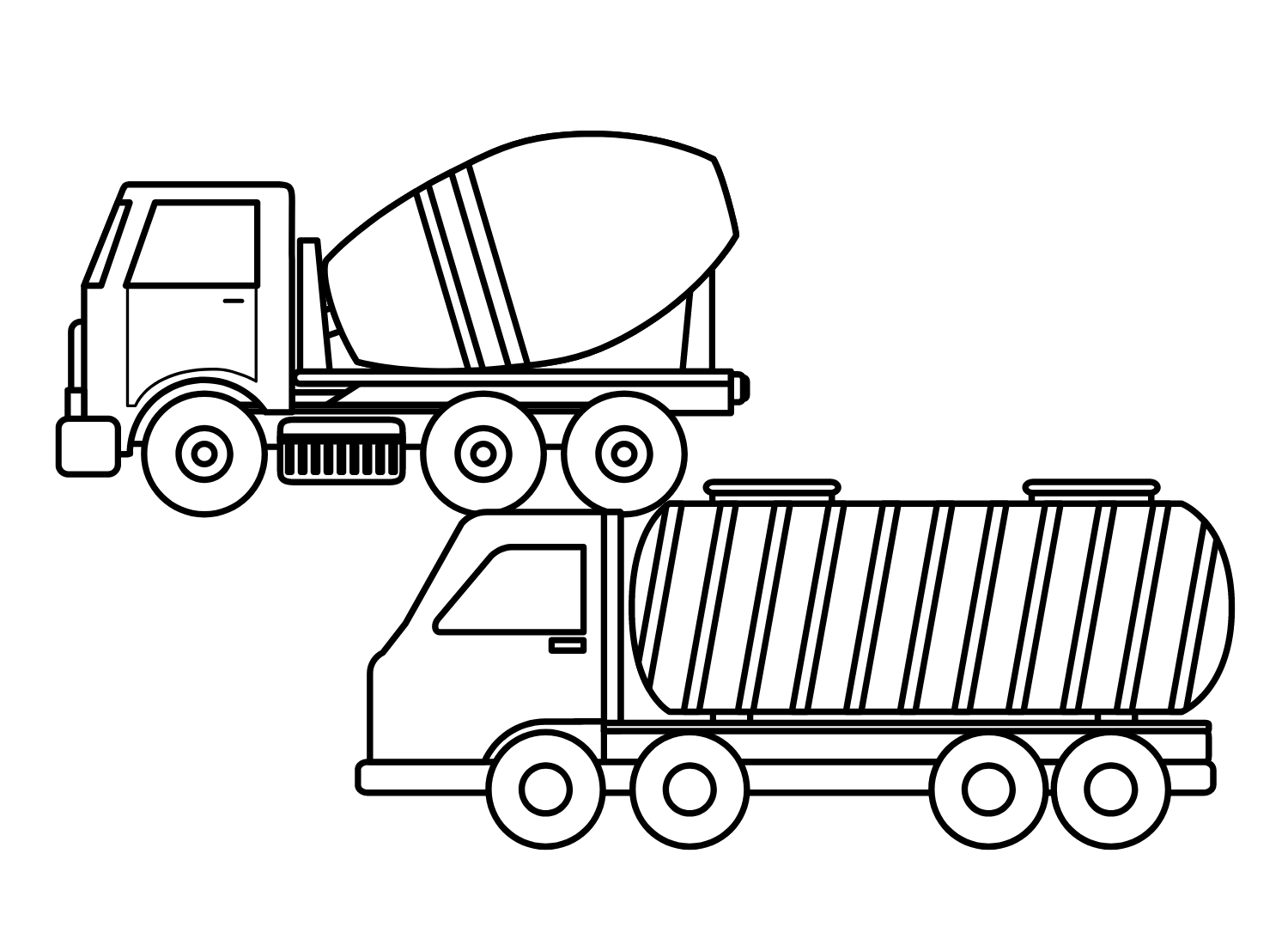Tanker truck coloring pages