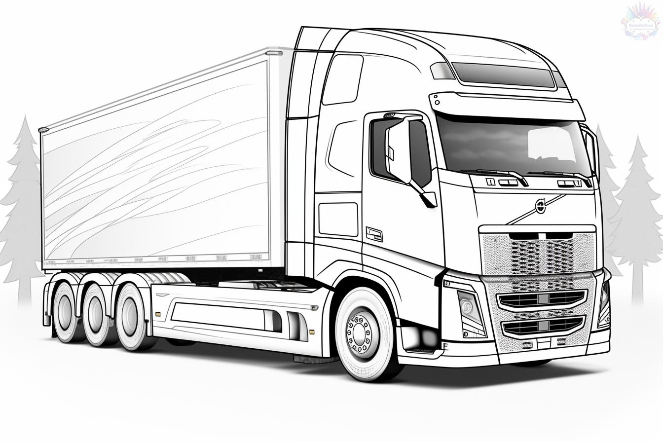 Truck coloring pages