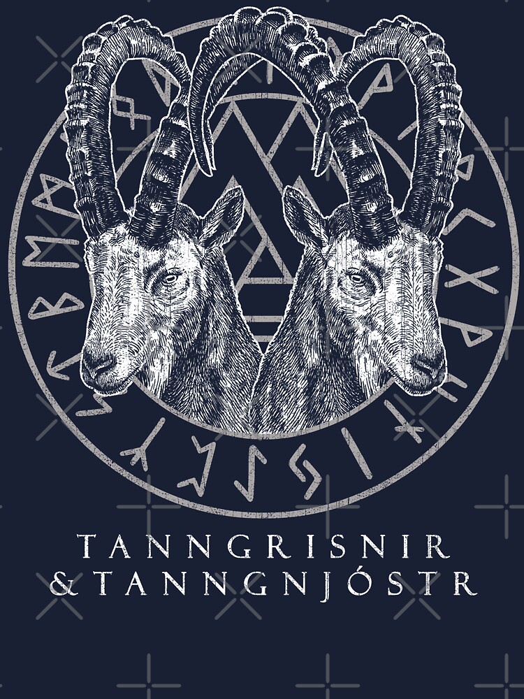 Tanngrisnir and tanngnjãstr sagas norse viking gift thor valknut kids t