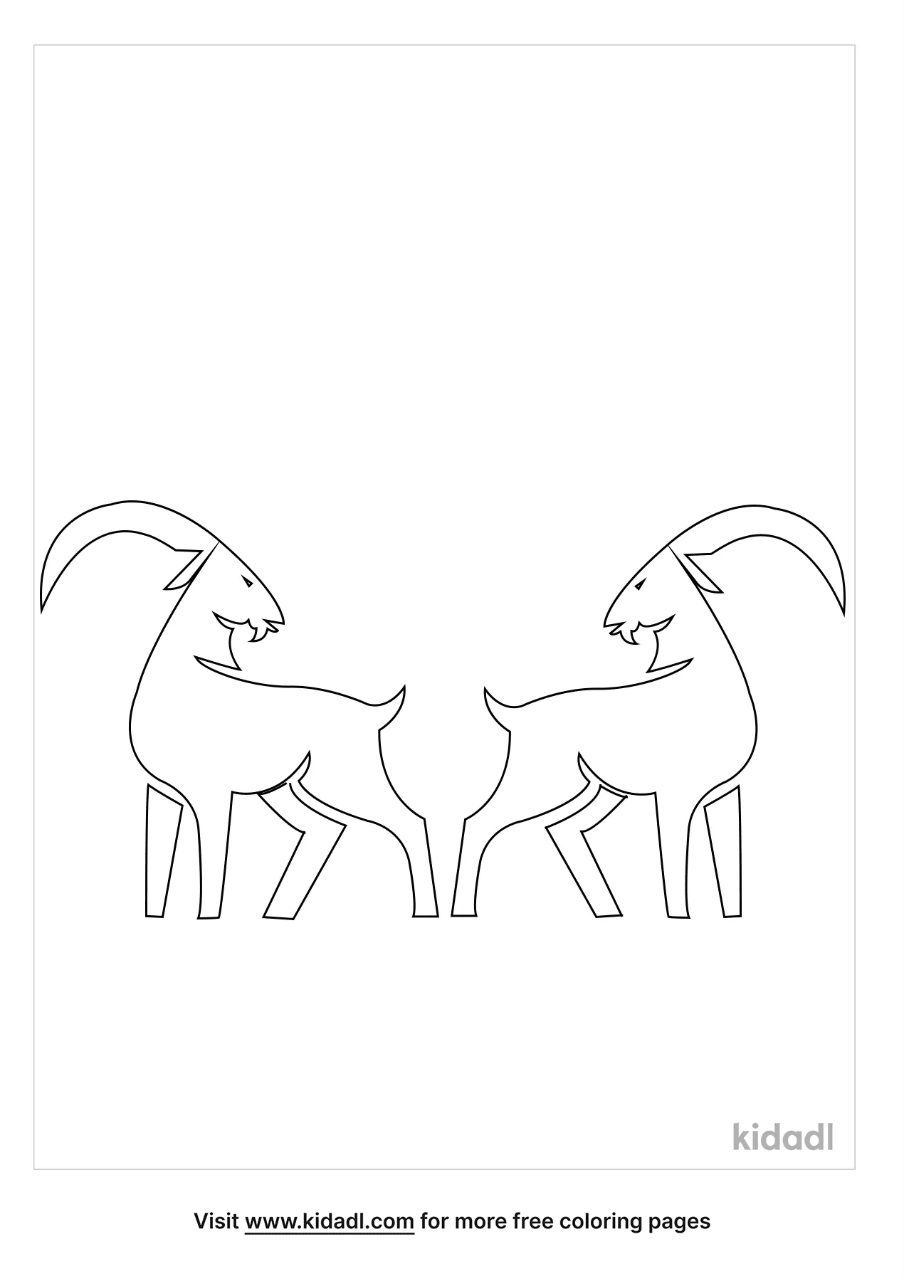 Free tanngrisnir and tanngnjãstr coloring page coloring page printables