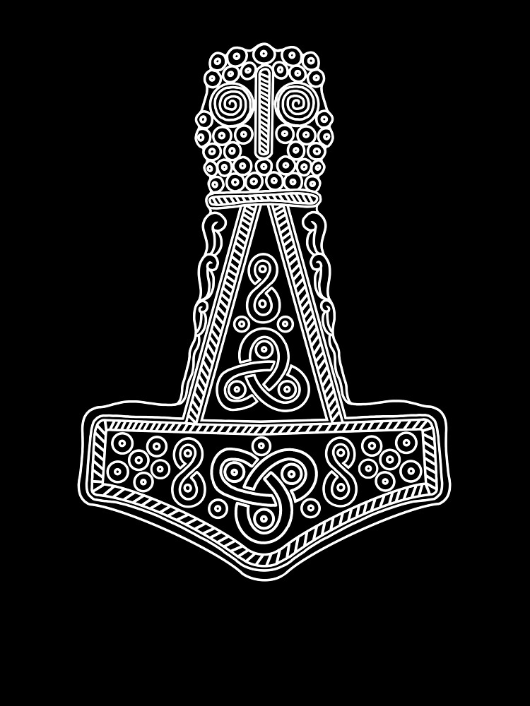 Mjolnir pendant thor hammer viking design baby one
