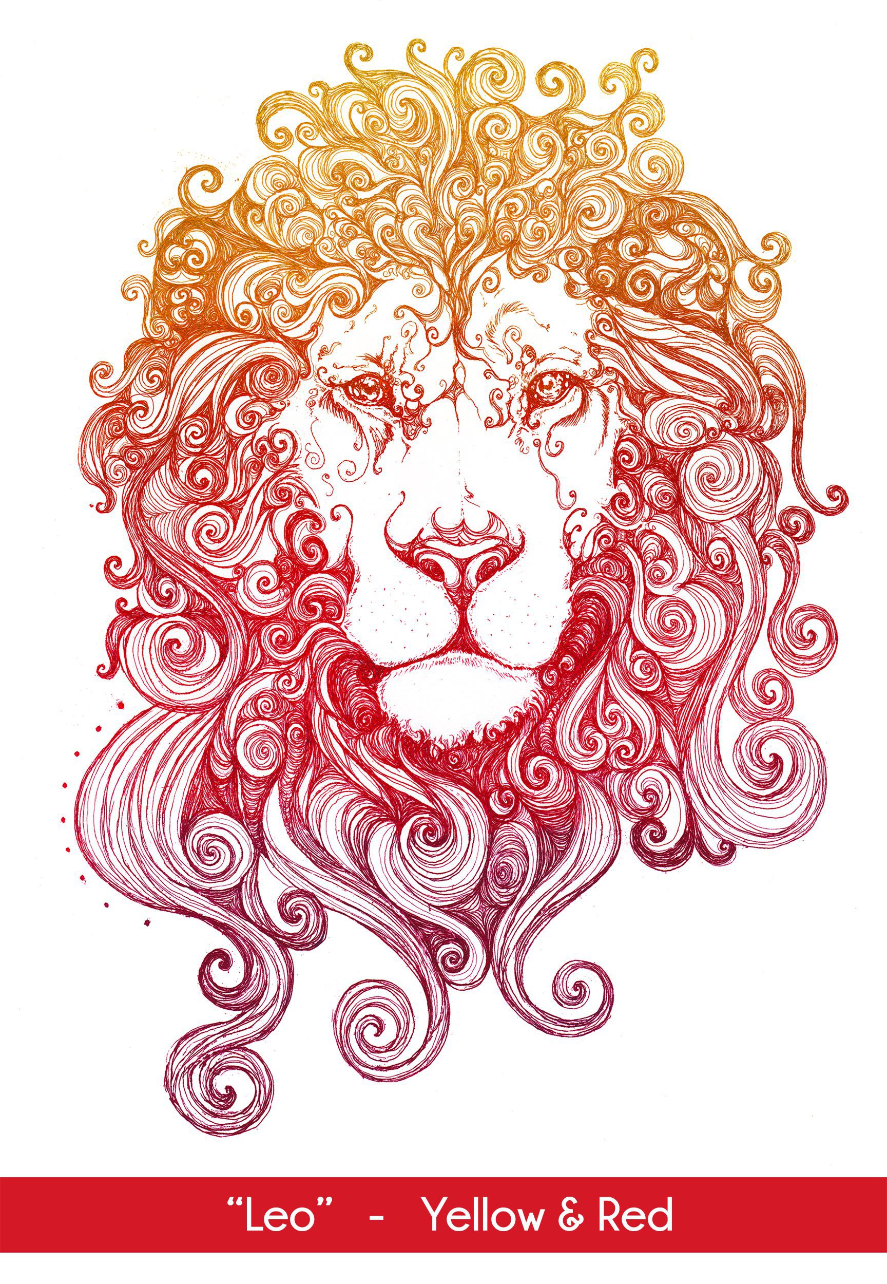 Lion art leo âï