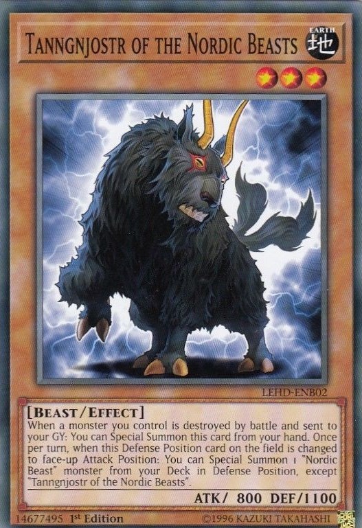 Tanngnjostr of the nordic beasts legendary hero decks yu