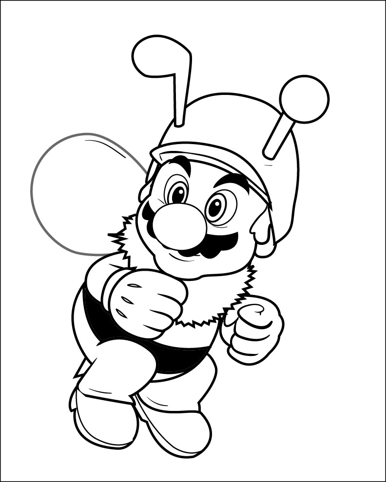 Super mario coloring pages