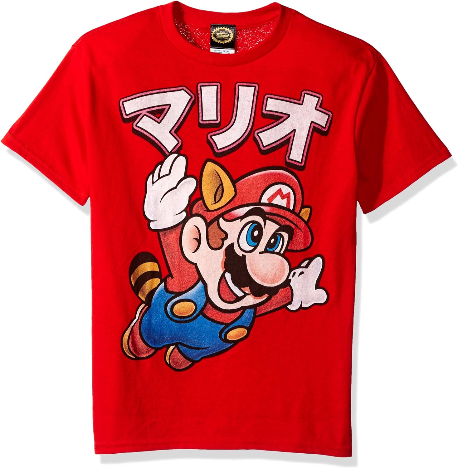 Nintendo boys super mario tanooki mario away graphic t