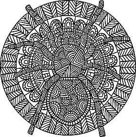 Tarantula coloring page png transparent images free download vector files