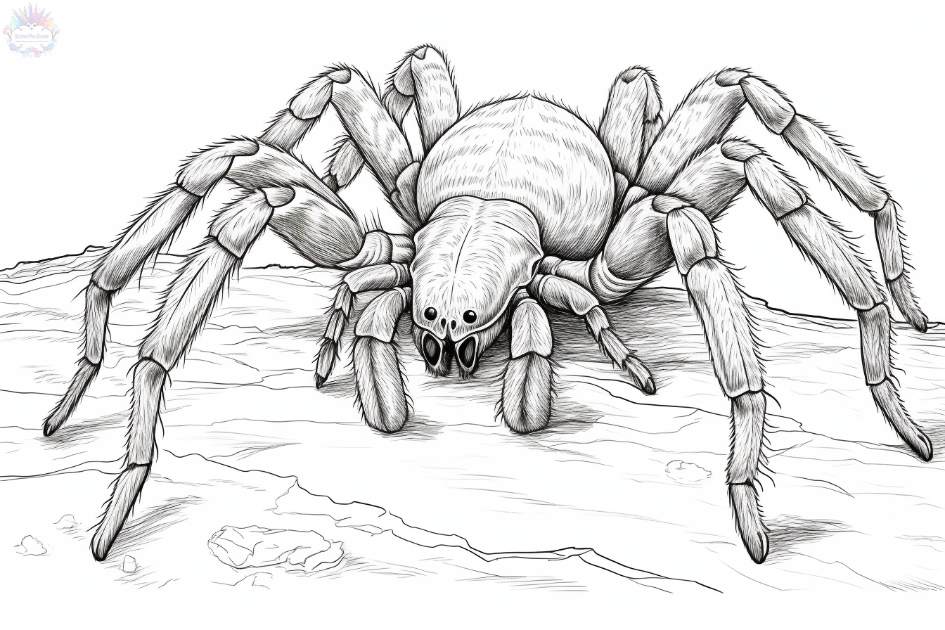 Spider coloring pages