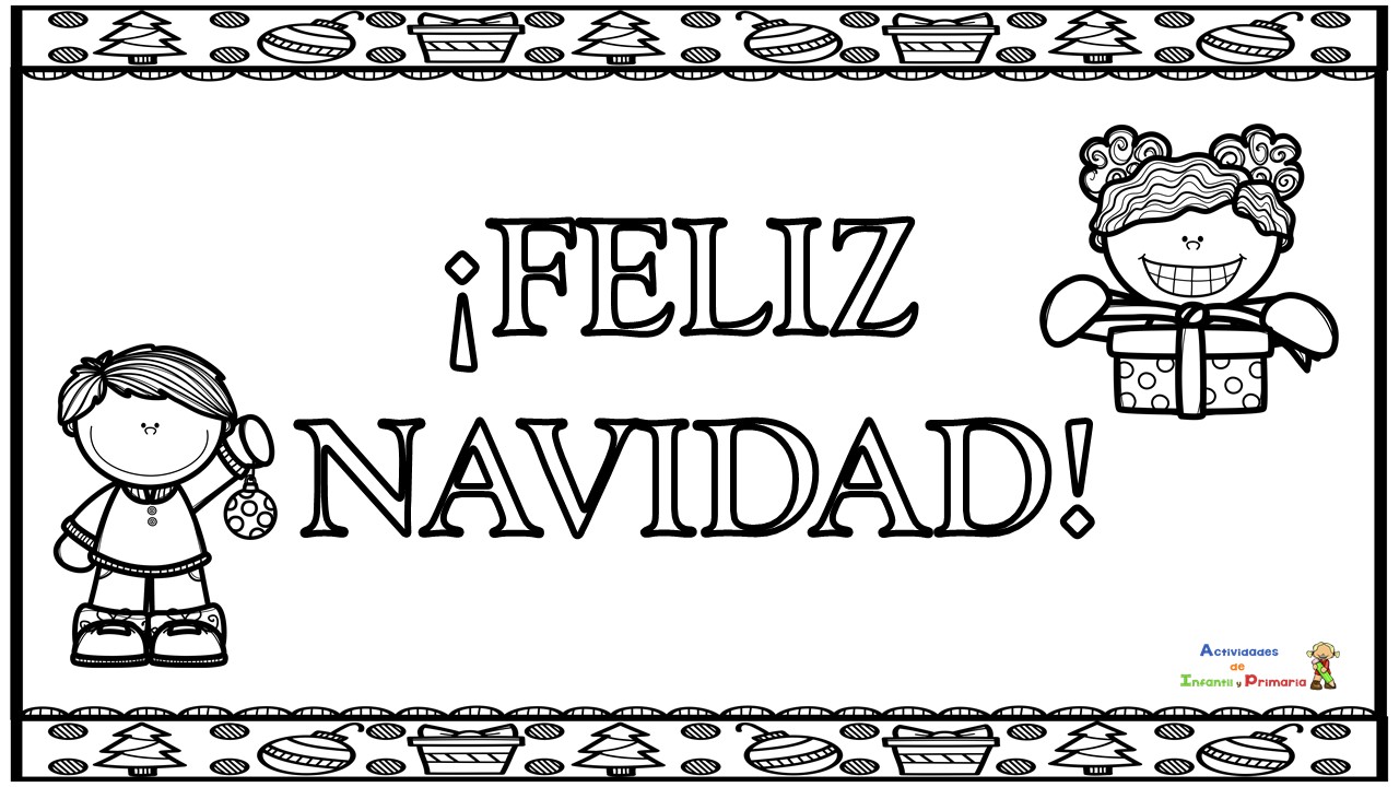 Bonitas postales de navidad para colorear y regalar