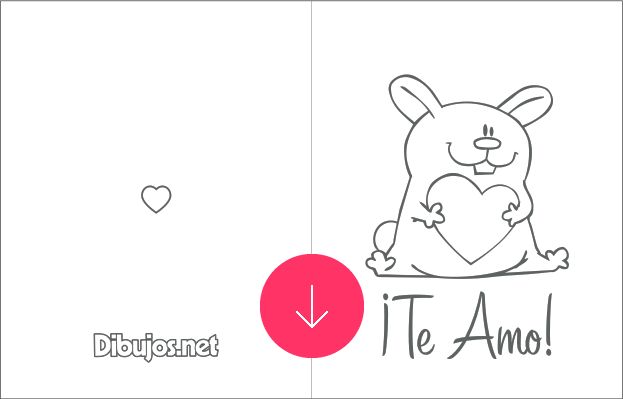 Tarjetas de san valentãn para imprimir y colorear