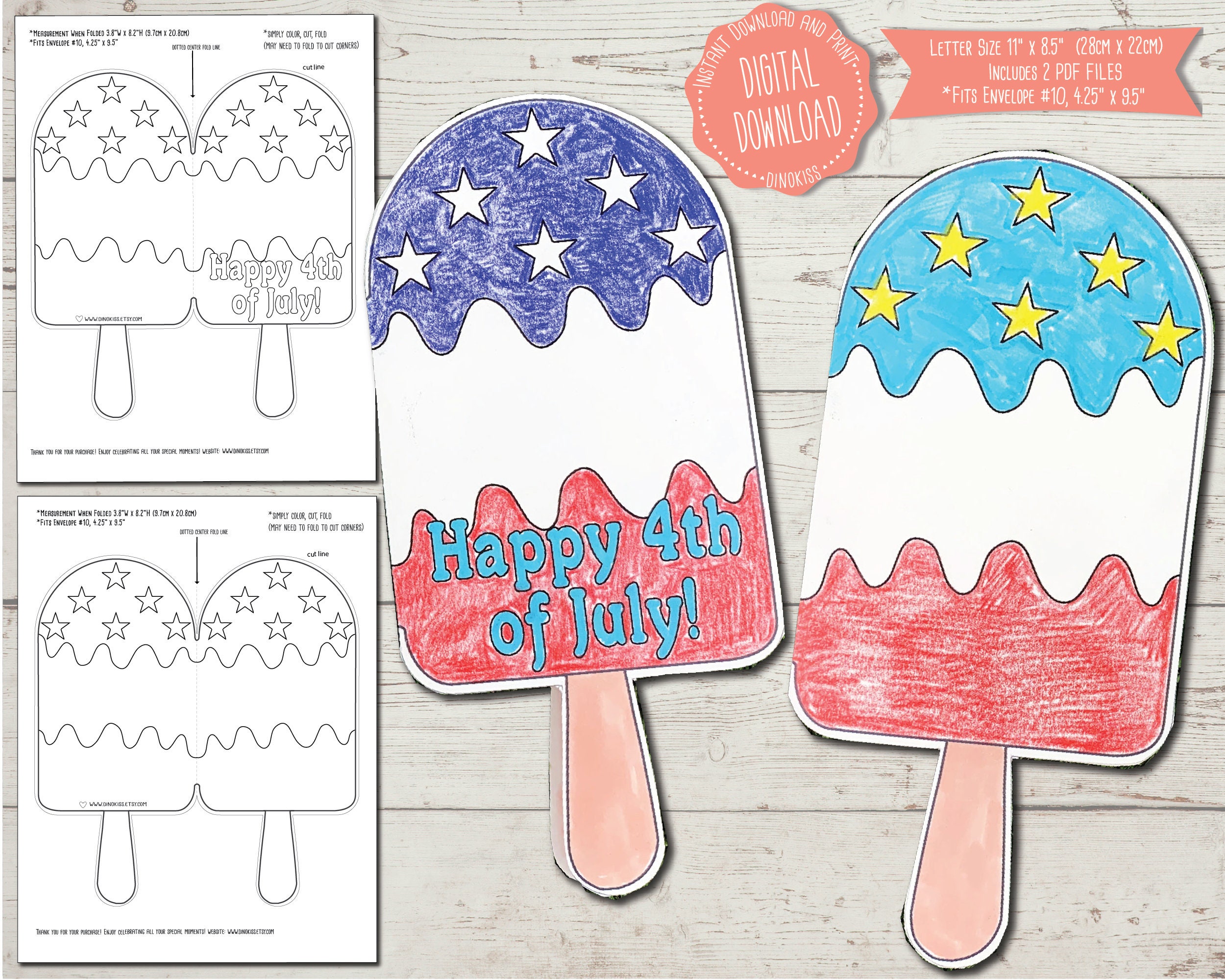 De julio tarjeta para colorear descarga instantãnea tarjeta para colorear de paleta pdf tarjeta para colorear del de julio paleta de bandera americana feliz de julio