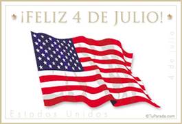 Tarjetas del de julio postales para desear un feliz de julio