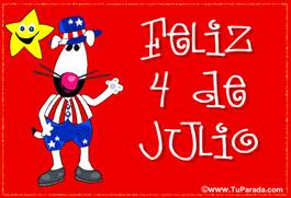 Tarjetas del de julio postales para desear un feliz de julio