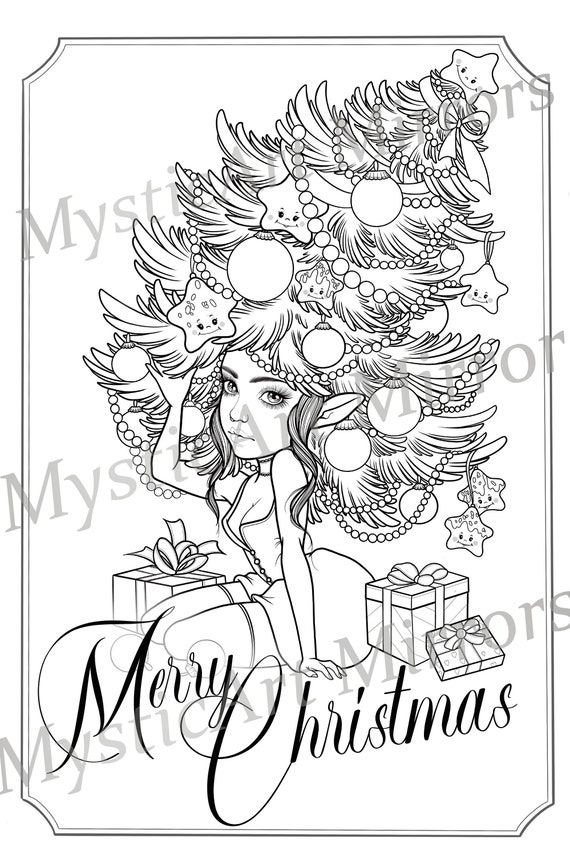 Tarjetas pdf de navidad para colorear set imprimible digital