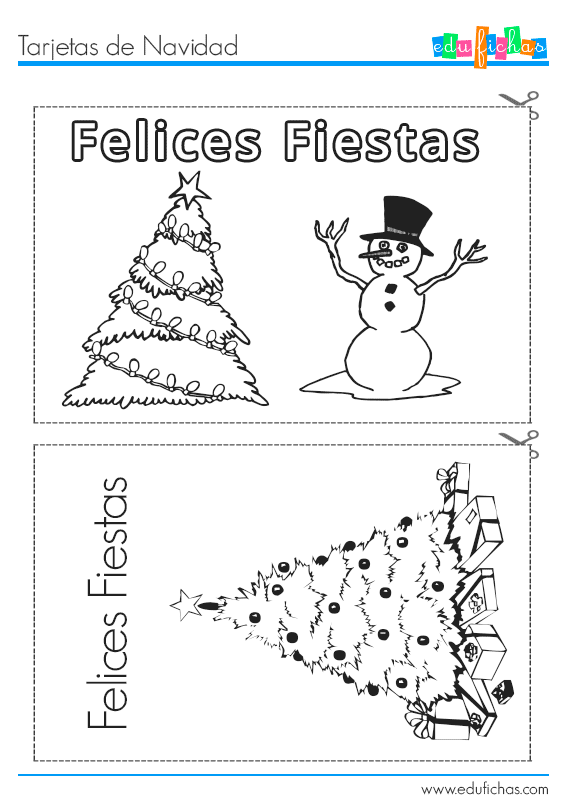 Recortable con dos tarjetas navideãas para imprimir tarjeta navideãa tarjeta navidad infantil tarjetas