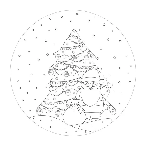 Christmas colouring book imãgenes de stock de arte vectorial