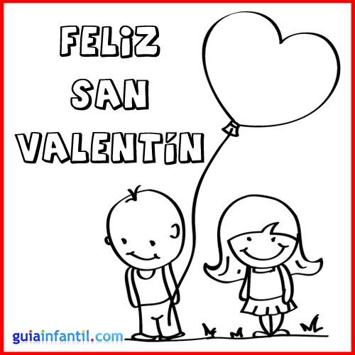 Tarjetas de san valentãn para imprimir y colorear