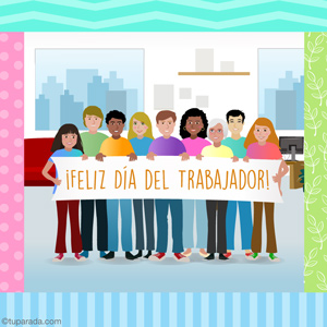 Tarjetas del dãa del trabajo postales dãa del trabajador de mayo
