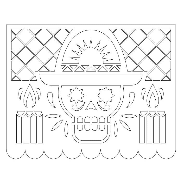 Papel picado dãa de muertos â tecnologias sa de cv