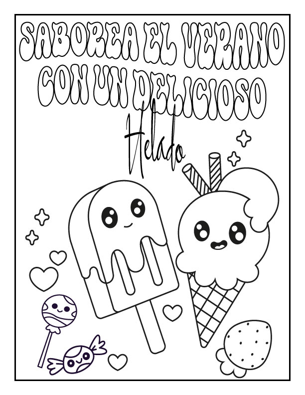 National ice cream day coloring sheets helados dibujos para colorear made by teachers