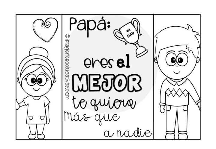 Tarjetas del dãa del padre para escribir un mensaje â imagenes educativas