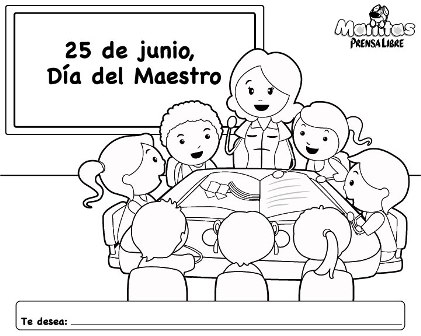 Tarjetas dãa del maestro