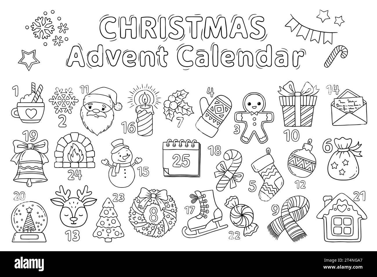 Noel coloring stock vector images