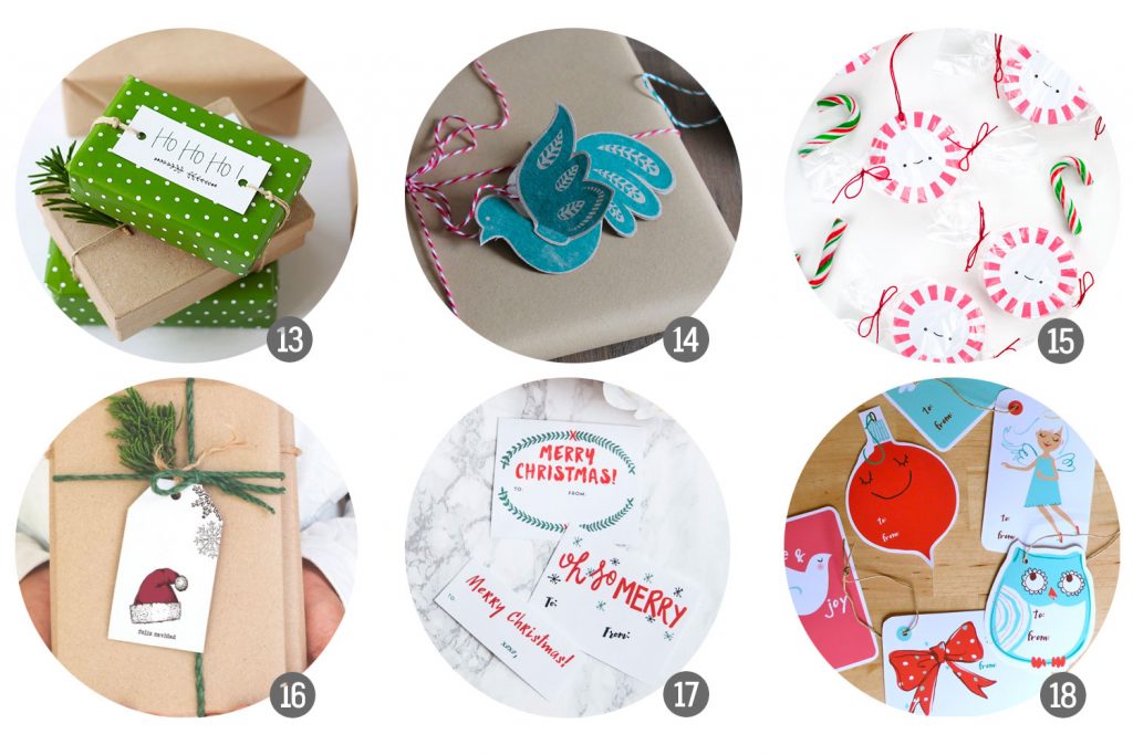 Etiquetas para regalos de navidad para imprimir
