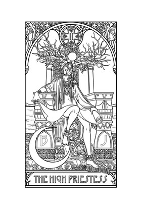 Tarot coloring book robinha