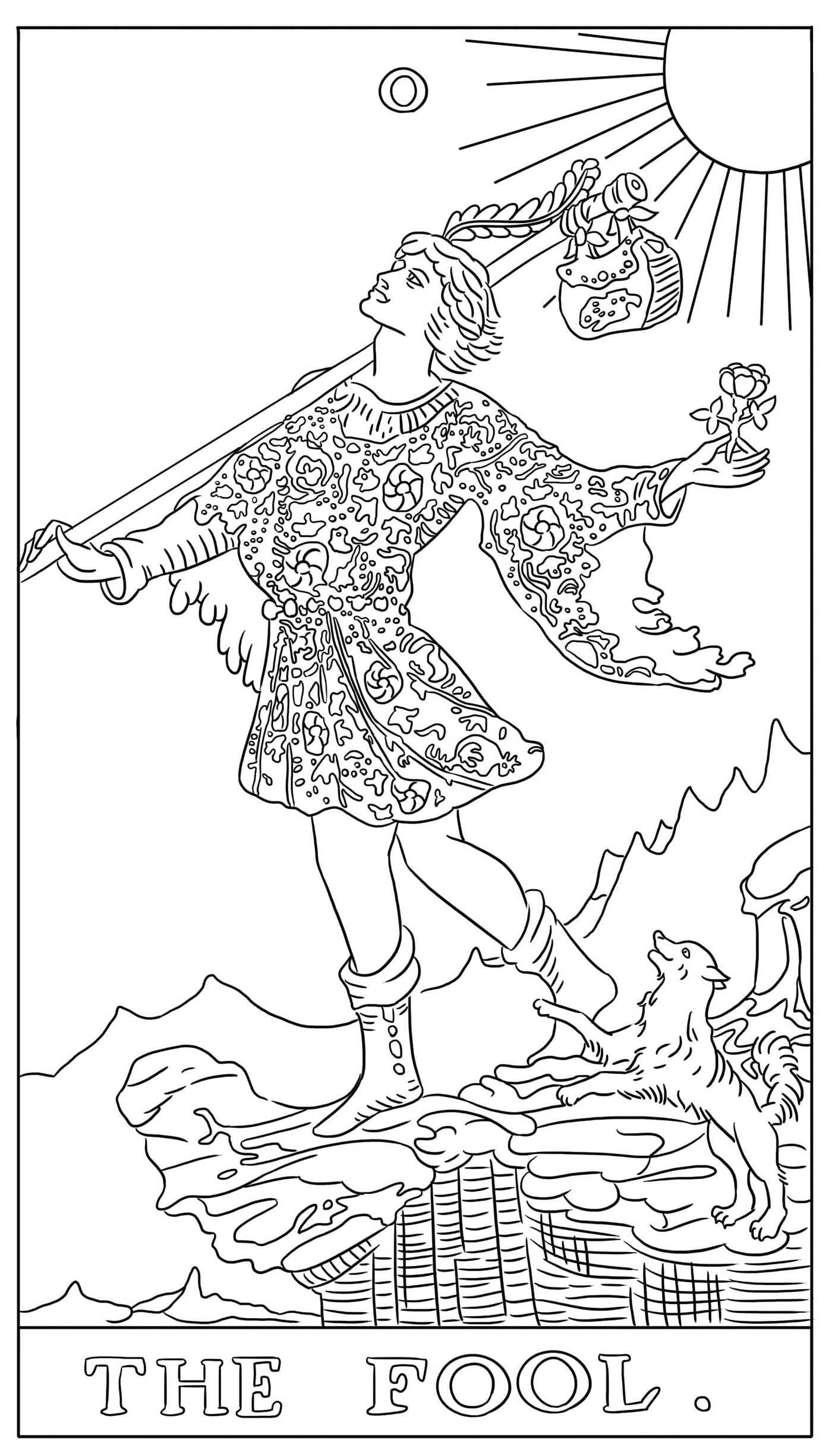 Tarot card adult coloring book for sale â body mind soul houston