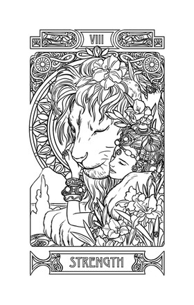 Tarot coloring book robinha