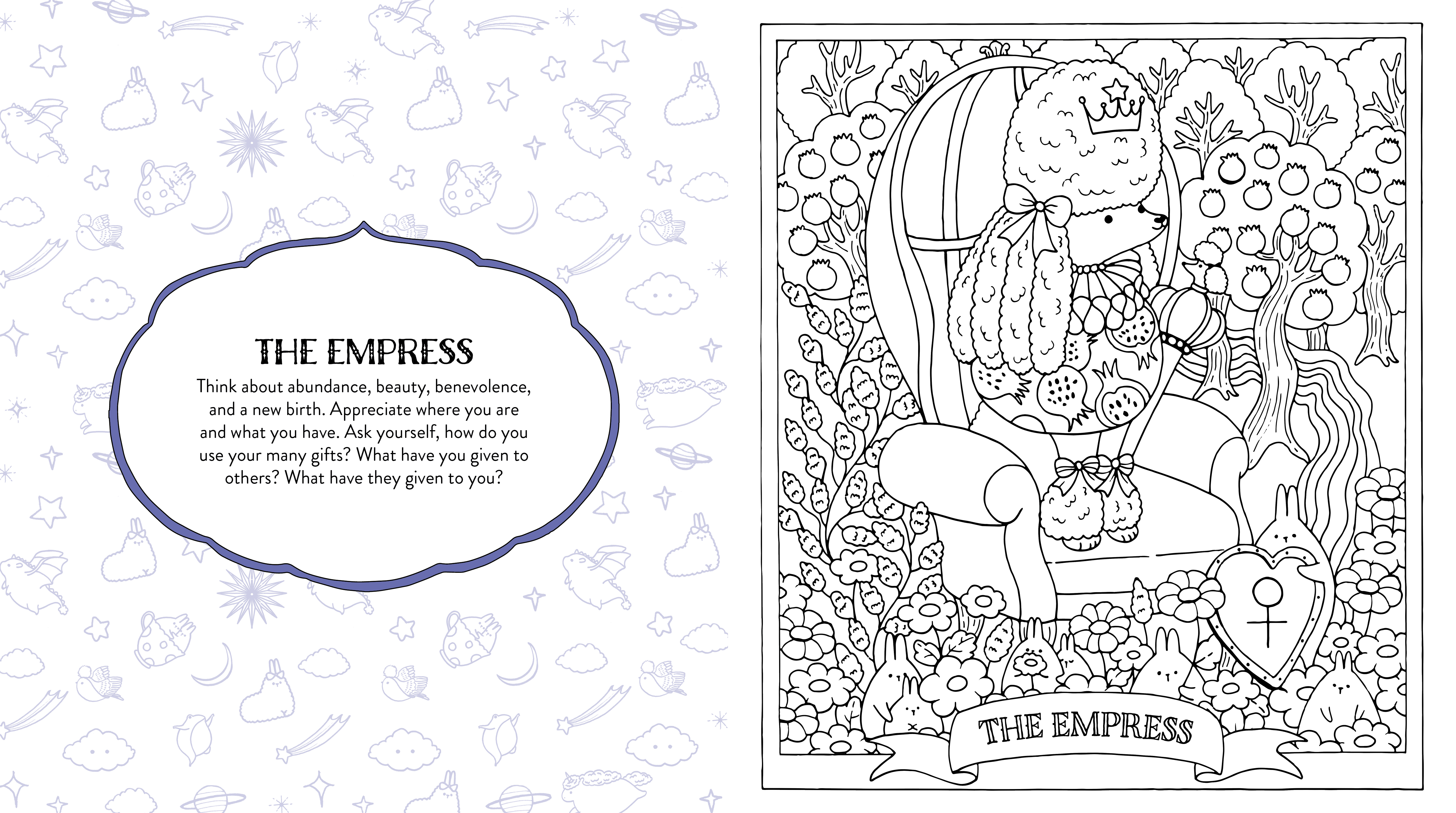 Kawaii tarot coloring book by lulu mayo at a glance the group
